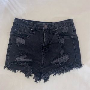High Waisted black shorts